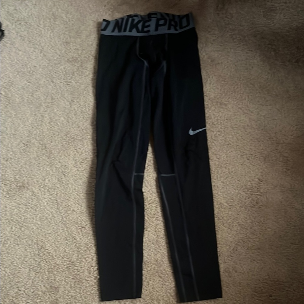 Nike Pro Black and Gray tights